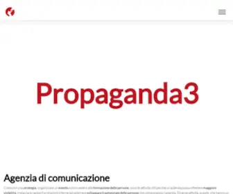 Propaganda3.it(Agenzia di Comunicazione) Screenshot