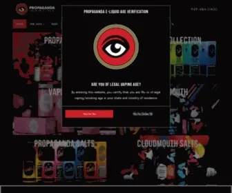 Propagandaeliquid.com(Propaganda E) Screenshot