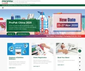 Propakchina.com(ProPak China) Screenshot