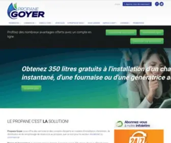 Propanegoyer.com(Harnois Énergies) Screenshot