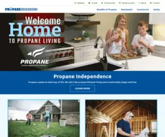 Propanemissouri.com(Propane Benefits) Screenshot