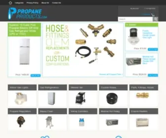 Propaneproducts.com(Heaters) Screenshot