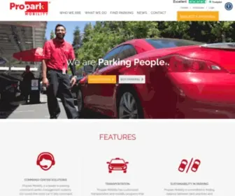 Propark.com(Parking Management Company) Screenshot