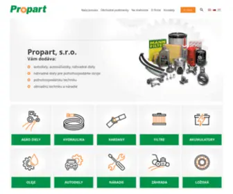 Propartsro.sk(Propart s.r.o) Screenshot