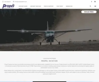 Propelaviation.com(Propel Aviation Sales & Services) Screenshot