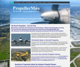 Propellerman.com(Selling new and OH’d aircraft propellers including) Screenshot