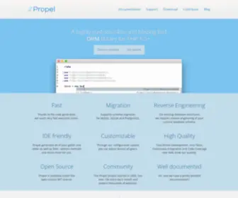 Propelorm.org(Propel, The Blazing Fast Open-Source PHP 5.5 ORM) Screenshot