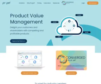 Propelsoftware.com(Product Value Management) Screenshot
