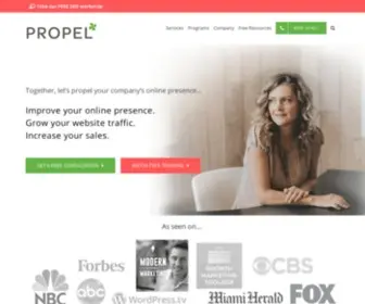 Propelyourcompany.com(Propel Marketing & Design) Screenshot