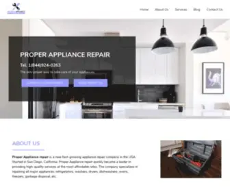 Proper-Repair.com(Appliance Repair Mira Mesa CA) Screenshot