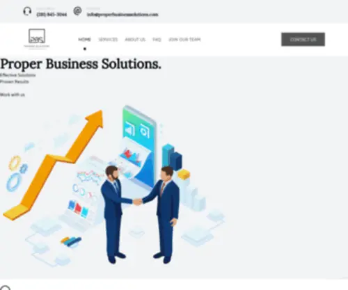 Properbusinesssolutions.com(Proper Business Solutions) Screenshot