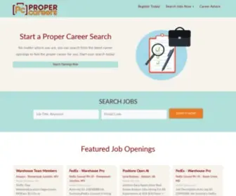 Propercareers.com(Propercareers) Screenshot