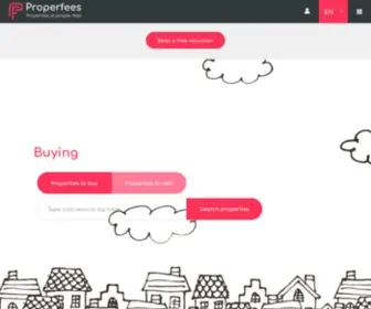 Properfees.com(Properties at proper fees) Screenshot