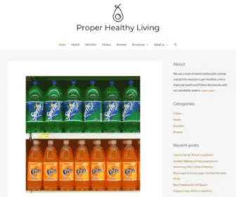 Properhealthyliving.com(Properhealthyliving) Screenshot