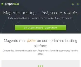 Properhost.com(The Leading Magento Hosting Provider) Screenshot