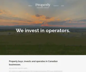 Properlyinvestments.com(Properly Investment Company) Screenshot