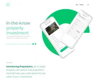 Properlytics.com.au(Property calculations and projections tool) Screenshot