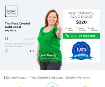 Properpestcontrol.com.au(Pest Control Gold Coast) Screenshot