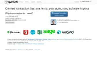 Propersoft.net(Import into QuickBooks) Screenshot