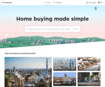 Properstar.com(Your international real estate portal) Screenshot
