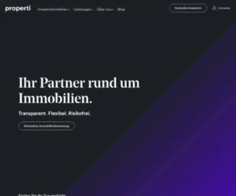 Properti.ch(Startseite) Screenshot