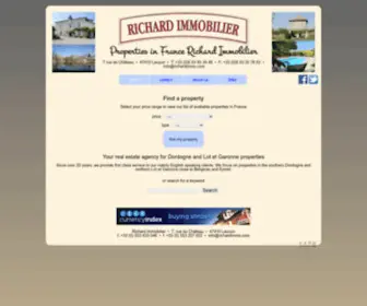 Properties-IN-France-Dordogne.com(Properties in southern Dordogne and Lot et Garonne) Screenshot