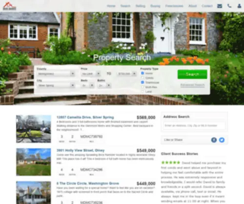 Propertiesinmaryland.com(MD Real Estate) Screenshot