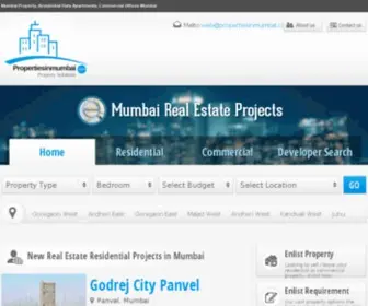 Propertiesinmumbai.com(Mumbai Property) Screenshot