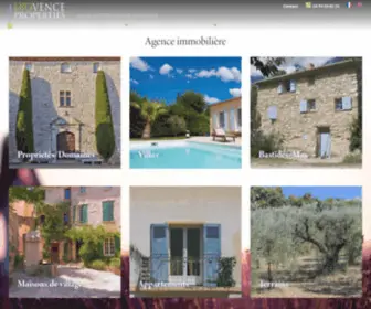 Propertiesinprovence.com(Immobilier Provence verte) Screenshot