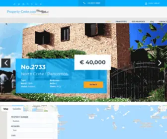 Property-Crete.com(Buy-sell property in Crete, Greece estate agents network, Property Crete) Screenshot