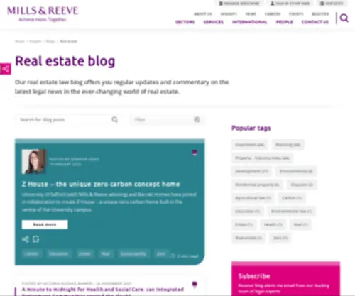 Property-Matters-Law.co.uk(Mills & Reeve LLP) Screenshot