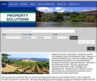 Property-Solutions.co.za(Property Solutions) Screenshot