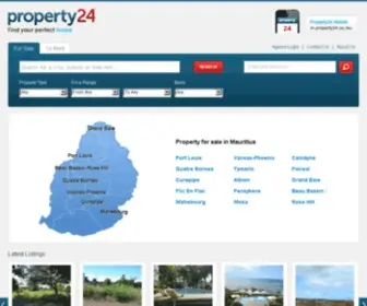 Property24.co.mu(Property 24 Mauritius) Screenshot