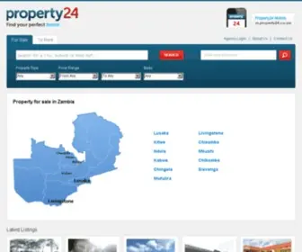 Property24.co.zm(Property 24 Zambia) Screenshot