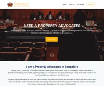 Propertyadvocatesinbangalore.com(Advocate in Bangalore) Screenshot