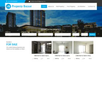 Propertybazaarindia.co.in(Property Bazaar) Screenshot