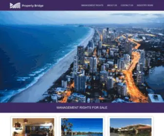 Propertybridge.com.au(Management Rights Gold Coast) Screenshot