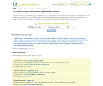 Propertycrunch.com(Free Property Records) Screenshot