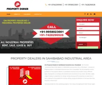 Propertydealerinsahibabad.com Screenshot