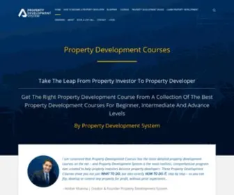 Propertydevelopmentcourses.com(Property Development Courses & Feasibility Applications) Screenshot