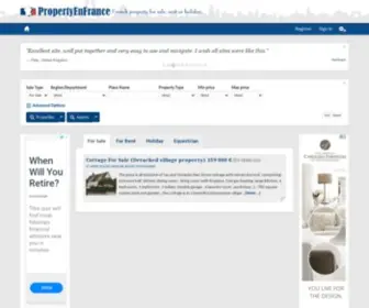 Propertyenfrance.com(French Property for sale throughout France) Screenshot