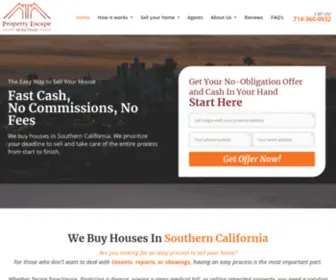 Propertyescape.net(Best Way to Sell Your House Fast for Cash in California) Screenshot