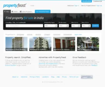 Propertyfeast.com(India Real Estate) Screenshot