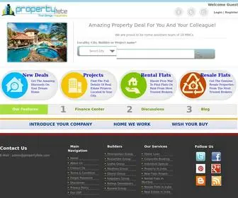 Propertyfete.com(Real Estate In India) Screenshot