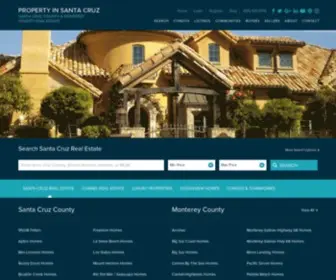 Propertyinsantacruz.com(Santa Cruz Real Estate) Screenshot