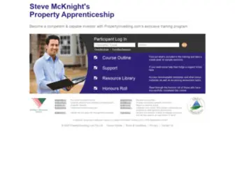 Propertyinvestortraining.com.au(Steve McKnight's Property Apprenticeship) Screenshot