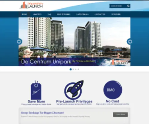 Propertylaunch.com.my(Property Launch Malaysia) Screenshot