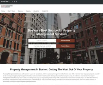 Propertymanagementinboston.com(Property Management in Boston) Screenshot