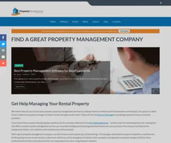 Propertymanagementreviews.org(Find and Compare Property Managers) Screenshot