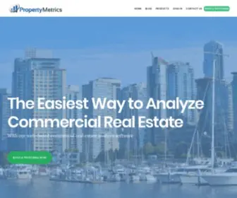 Propertymetrics.com(Commercial Real Estate Software & Resources) Screenshot